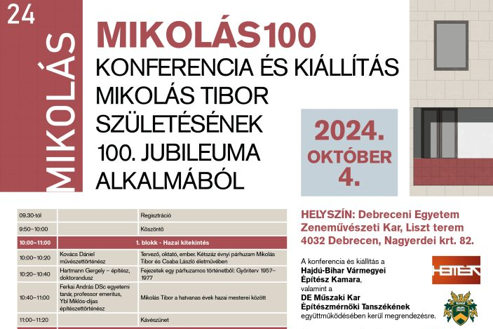 MIKOLÁS100 konferencia és kiállítás