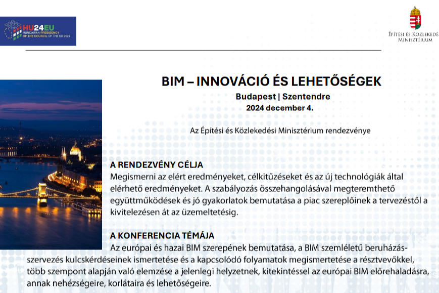 BIM - INNOVÁCIÓ ÉS LEHETŐSÉGEK