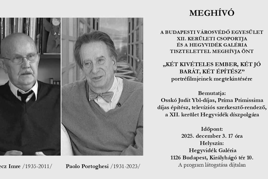 MEGHÍVÓ Hegyvidék Galéria 2025.12.03. 17h