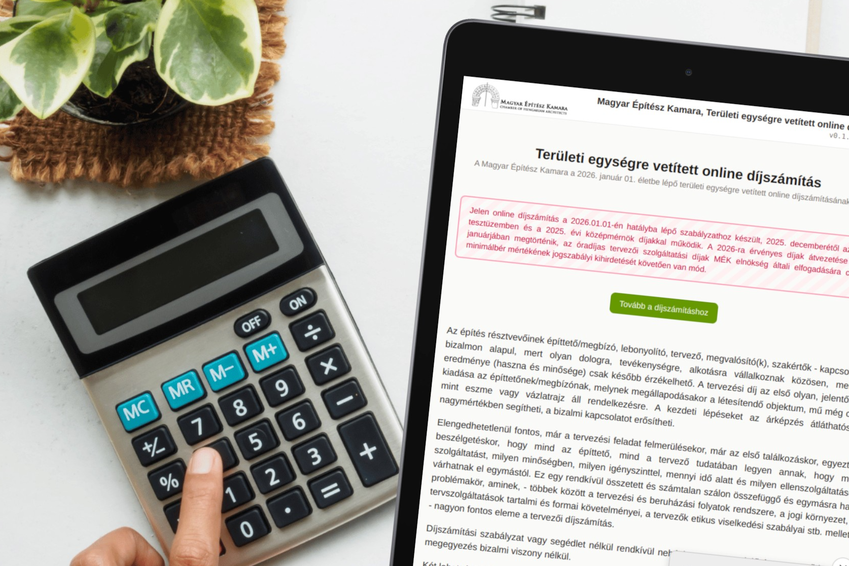 Elindult a kamarai díjszámítás online verziója