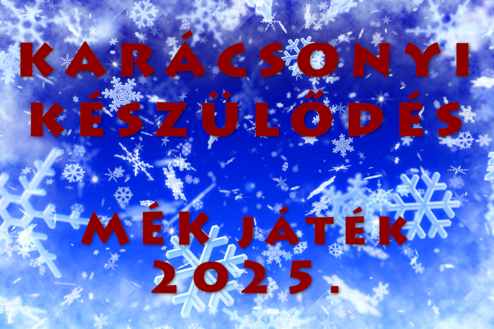 Ismét ádventi játék a MÉK facebook oldalán - Karácsonyi készülődés - 2025