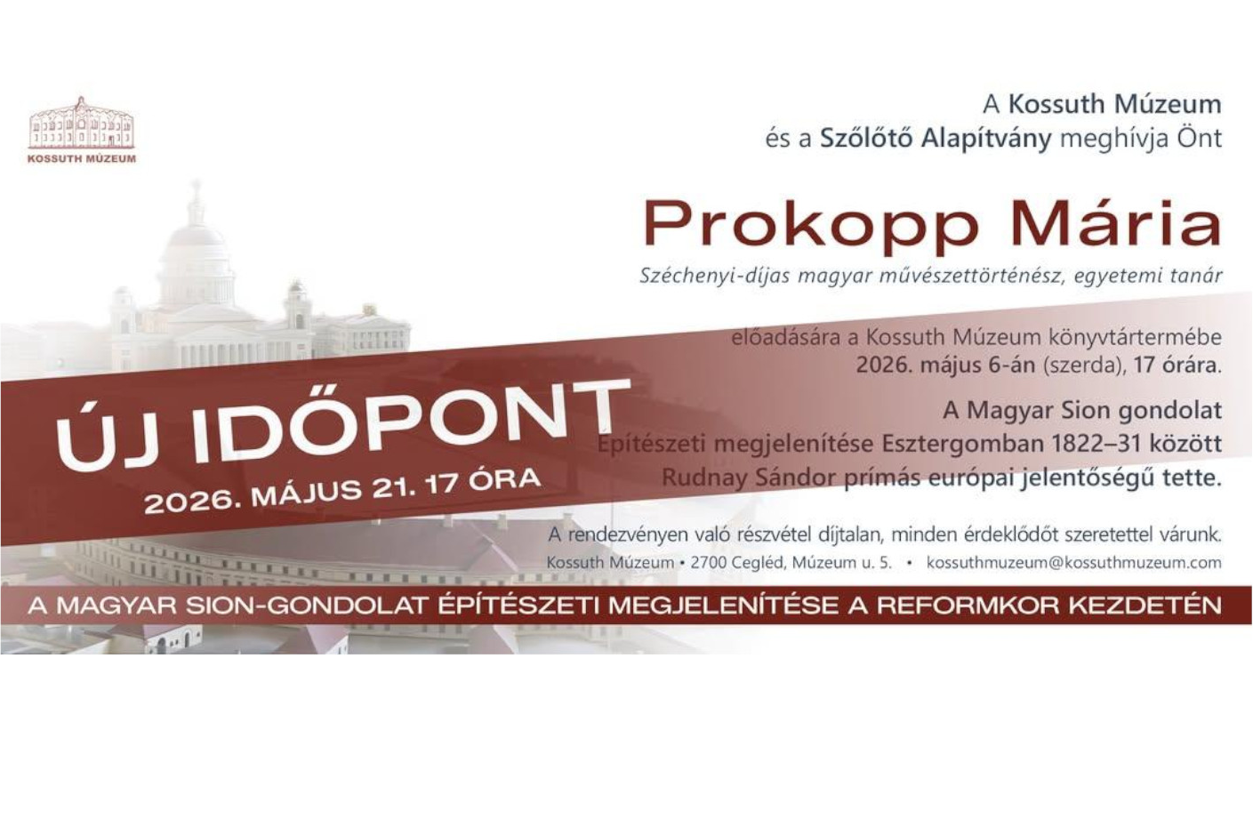 A Magyar Sion-gondolat építészeti megjelenítése Esztergomban 1822 - 1831 között