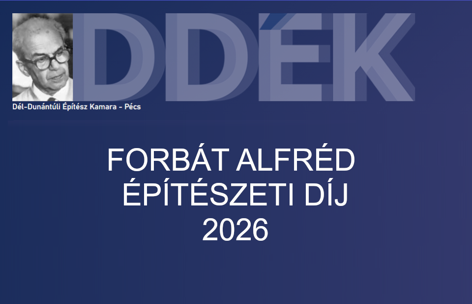 FORBÁT ALFRÉD ÉPÍTÉSZETI DÍJ 2026