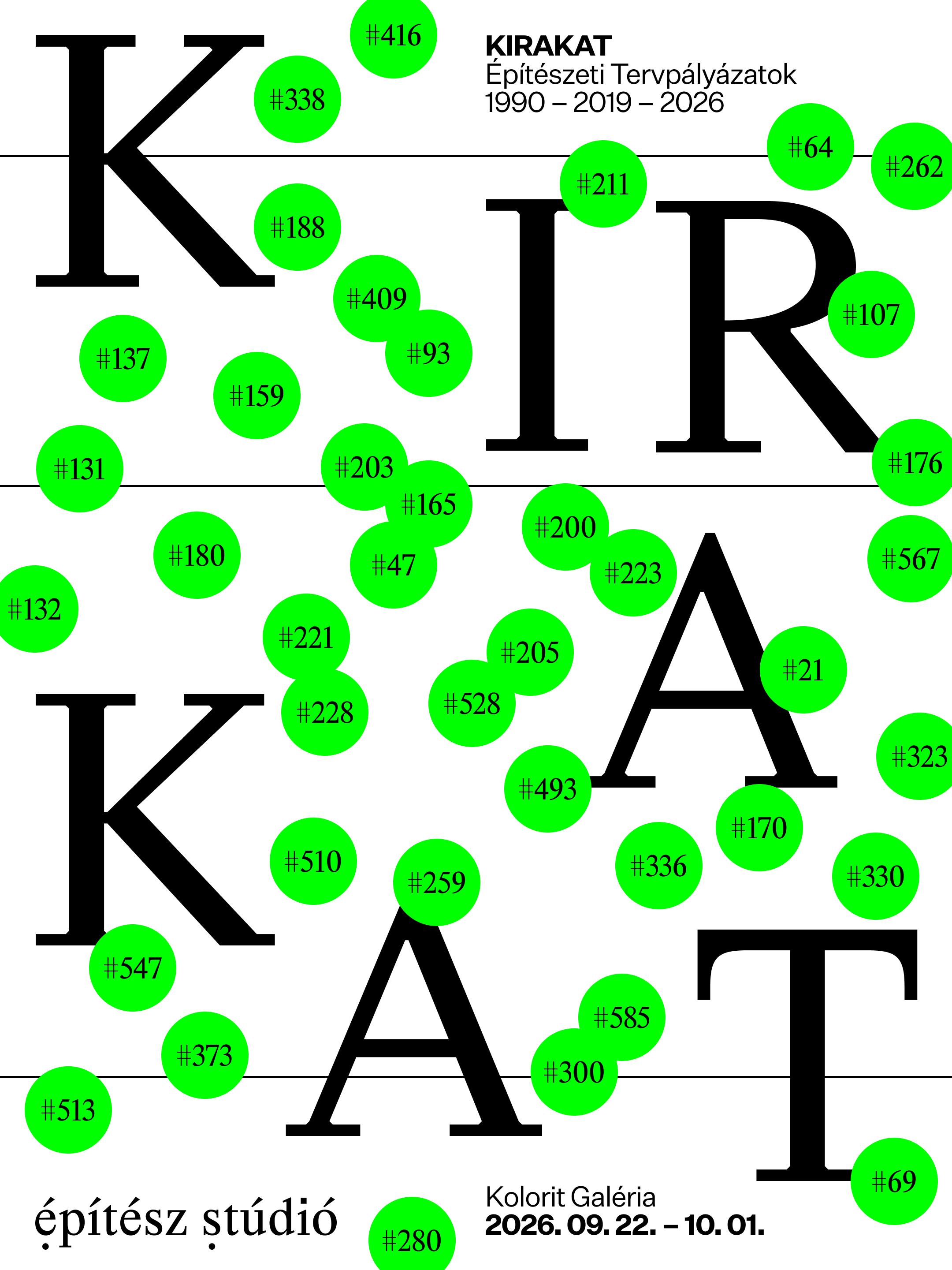 KIRAKAT - Építészeti Tervpályázatok című kiállítás KIRAKAT - Építészeti Tervpályázatok című kiállítás