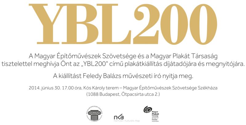 Ybl200 plakátkiállítás és díjátadó