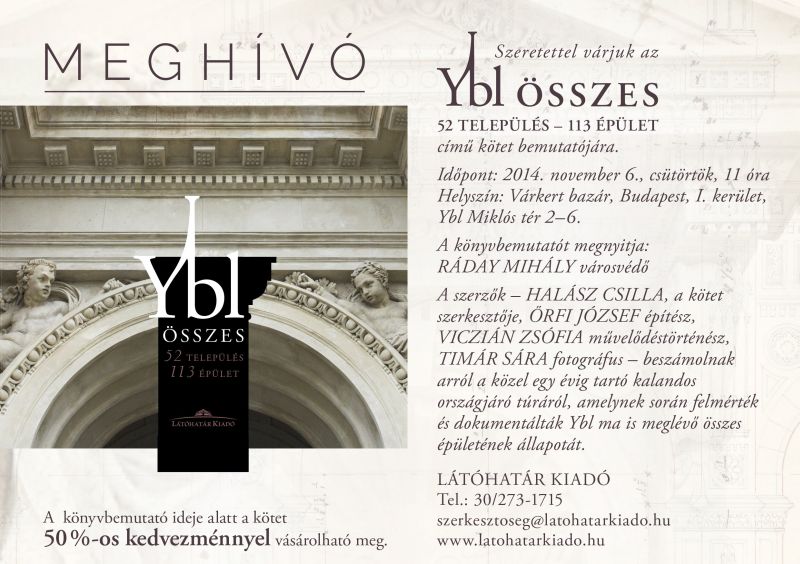 Ybl Összes című kötet könyvbemutatója