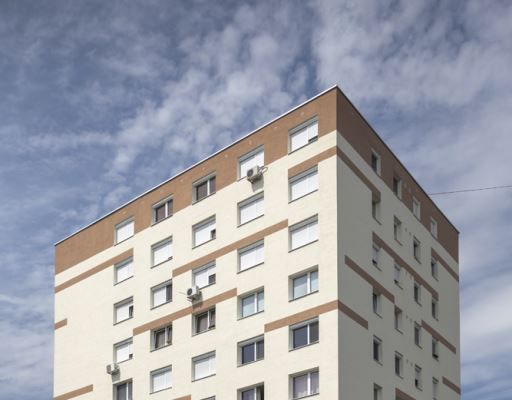 A legszebb panel homlokzat az újpalotai Kőrakás parkban