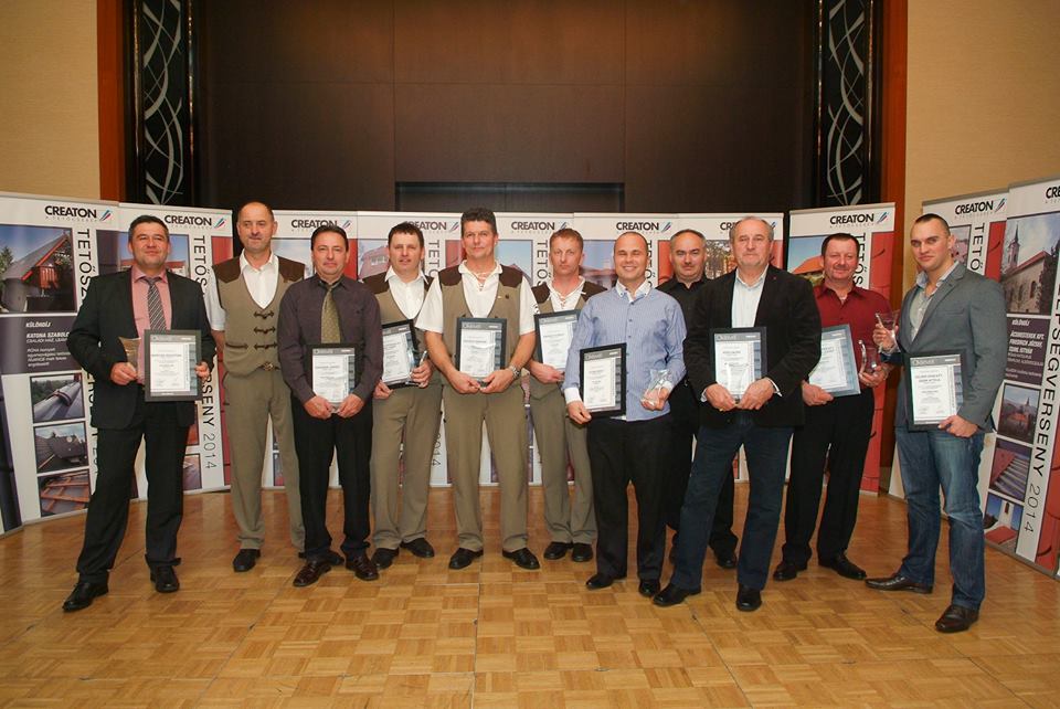Mesterek kézjegyei a tetőn - Creaton Tetőszépségverseny 2014.