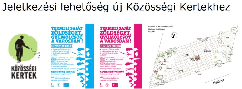 Jelentkezési lehetőség új Közösségi Kertekhez