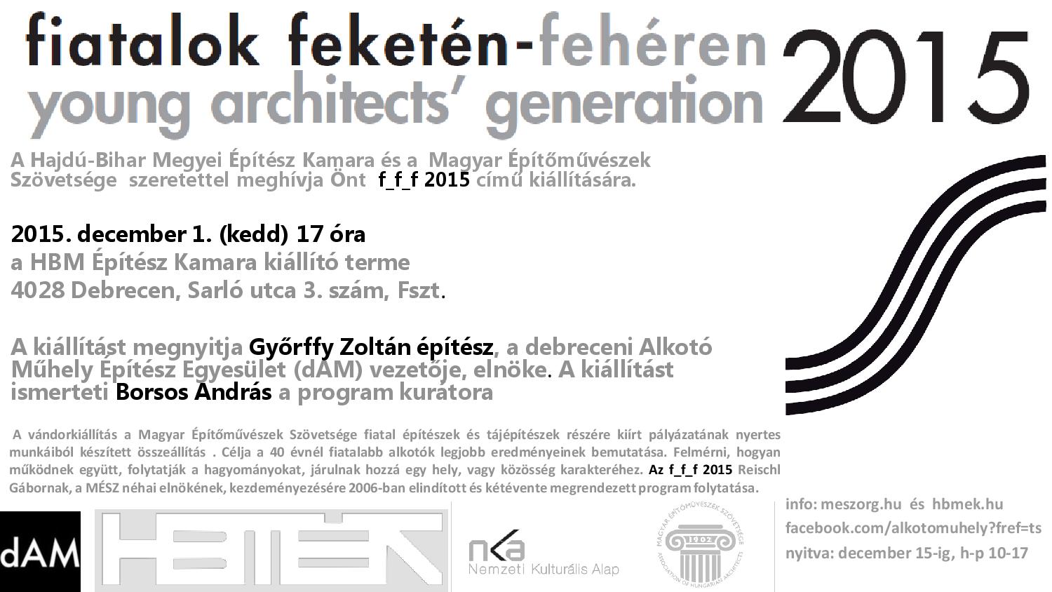 f_f_f 2015 Kiállítás – Megnyitó