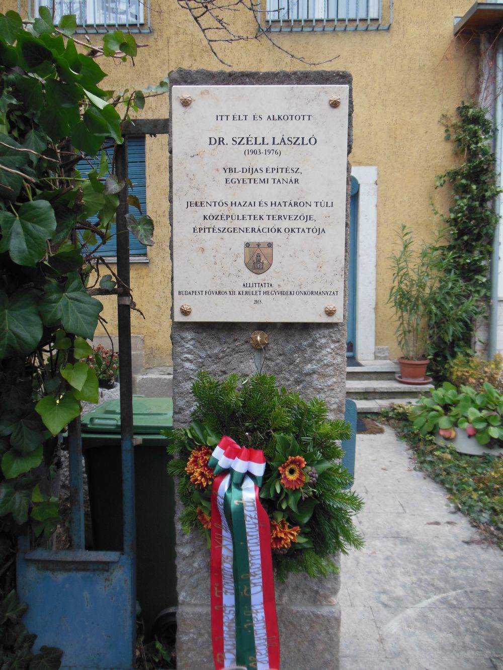Emléktábla-avatás PROF. DR. SZÉLL LÁSZLÓ tiszteletére