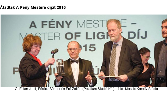 Átadták A Fény Mestere díjat 2015