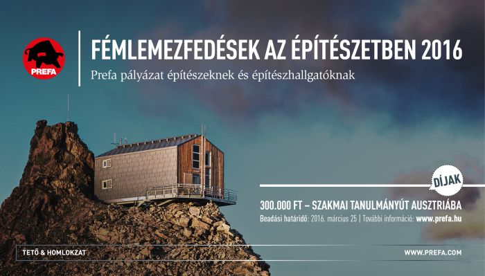 Határtalan realitás Fémlemezfedések az építészetben 2016 Pályázati felhívás