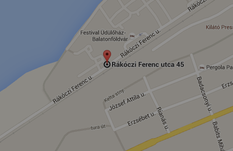8623 Balatonföldvár, Rákóczi Ferenc út 45. sz.