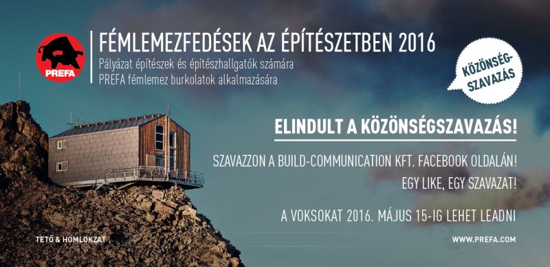 PREFA: Fémlemezfedések az építészetben 2016: Számít a véleménye!