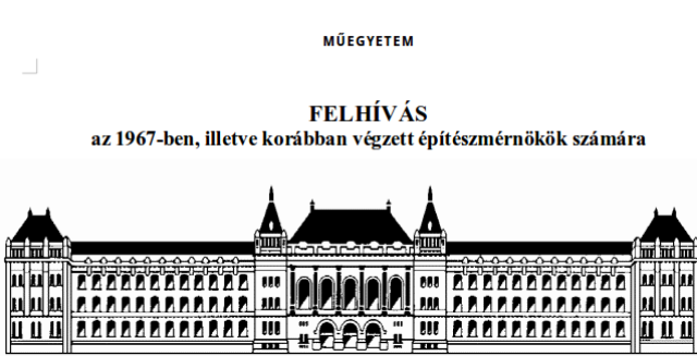 Az 1967-ben, illetve korábban végzett építészmérnökök számára
