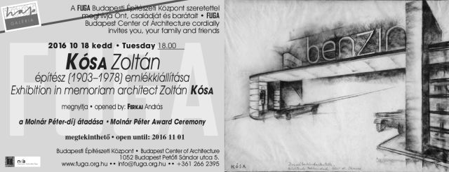Kósa Zoltán Építész (1903-1978) emlékkiállítása