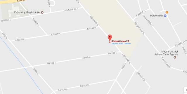 Budapest, X. Dömsödi utca 23. (HRSZ: 40840/2)