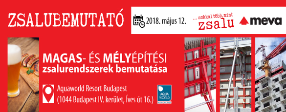 Zsalubemutató - A magas-és mélyépítési zsalurendszerek újdonságairól