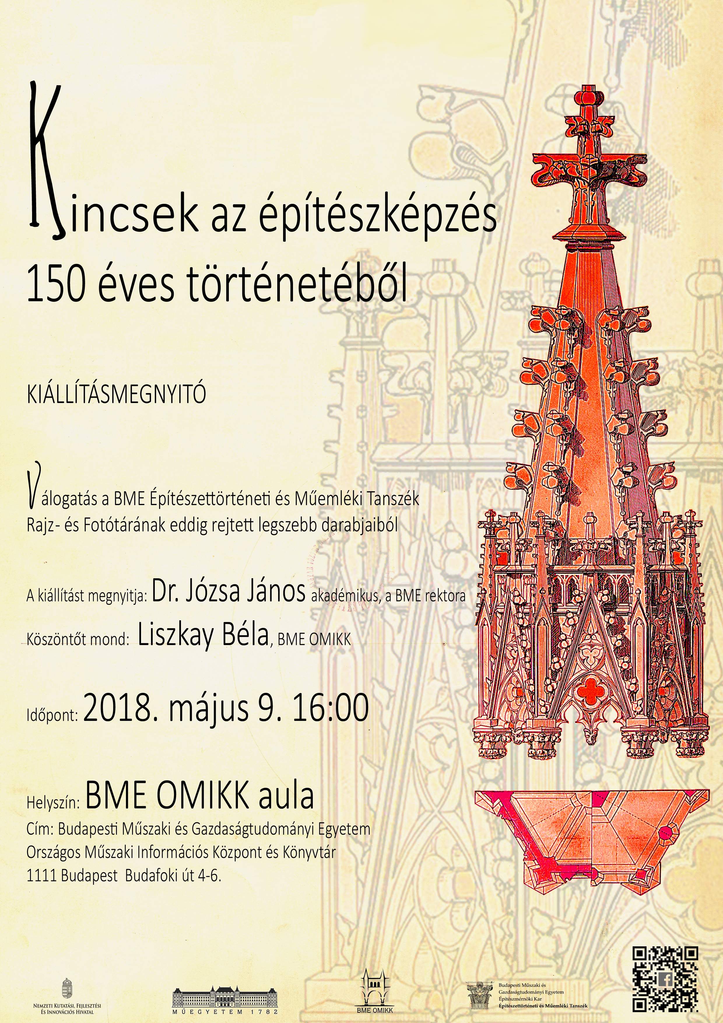 Kincsek az építészképzés 150 éves történetéből - kiállítás