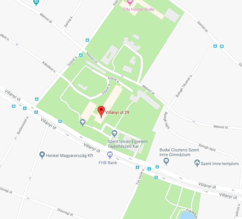 Budapest, Villányi út 29-43., Szent István Egyetem Kertészettudományi Kar
