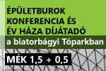 Tópark: konferencia az épületburok kérdéseiről és Év háza 2018 eredményhirdetés