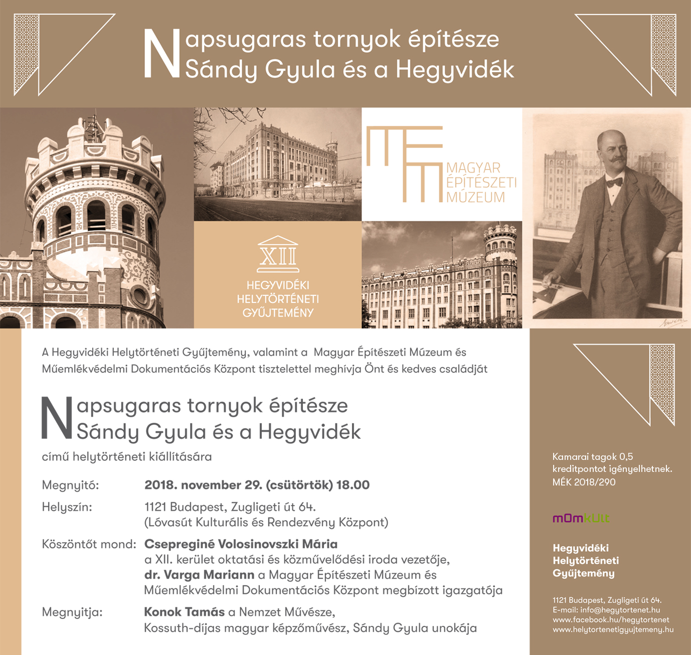 Napsugaras tornyok építészete - Sándy Gyula és a Hegyvidék