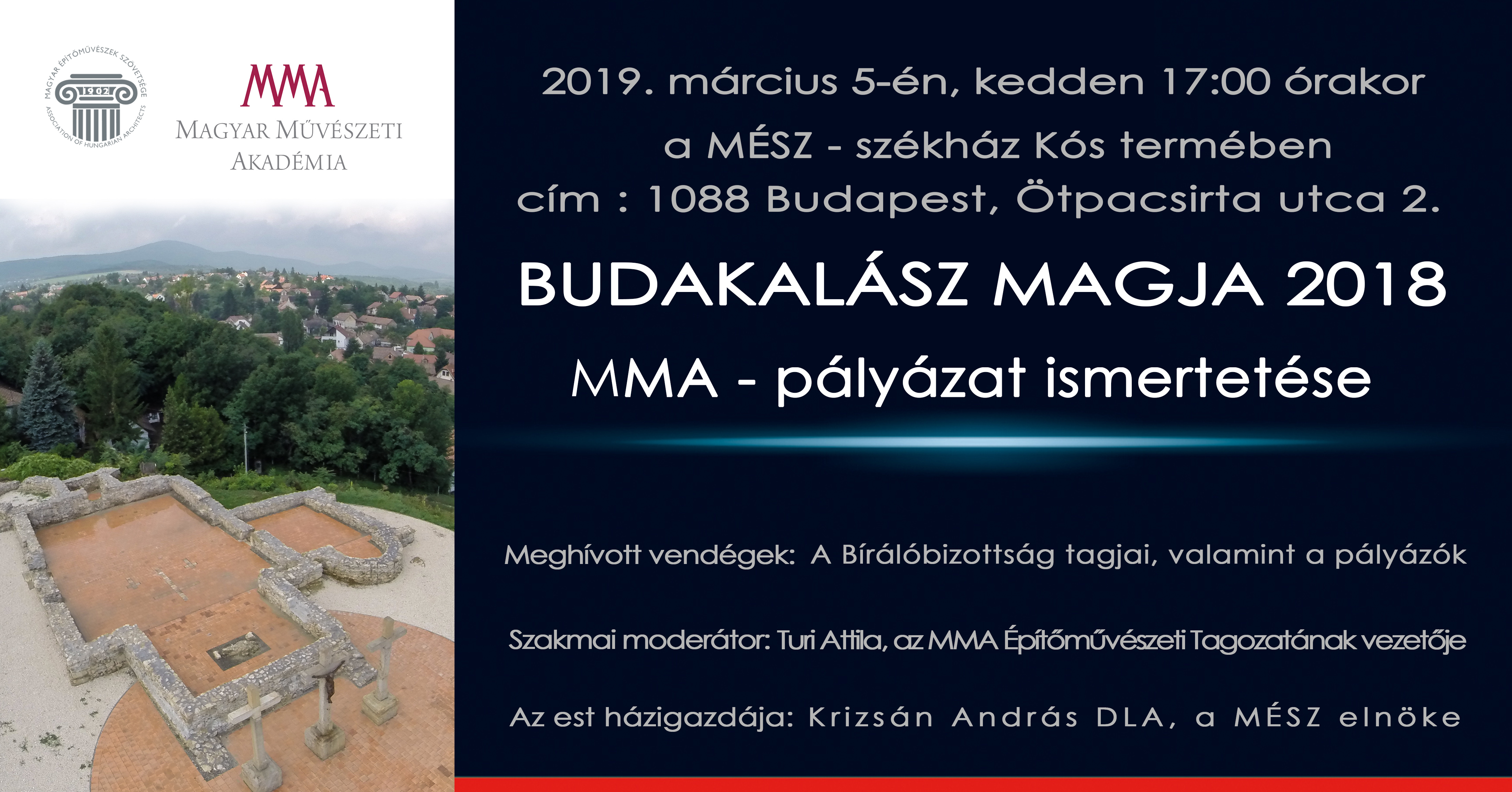 Budakalász magja 2018 - MMA Pályázat ismertetése