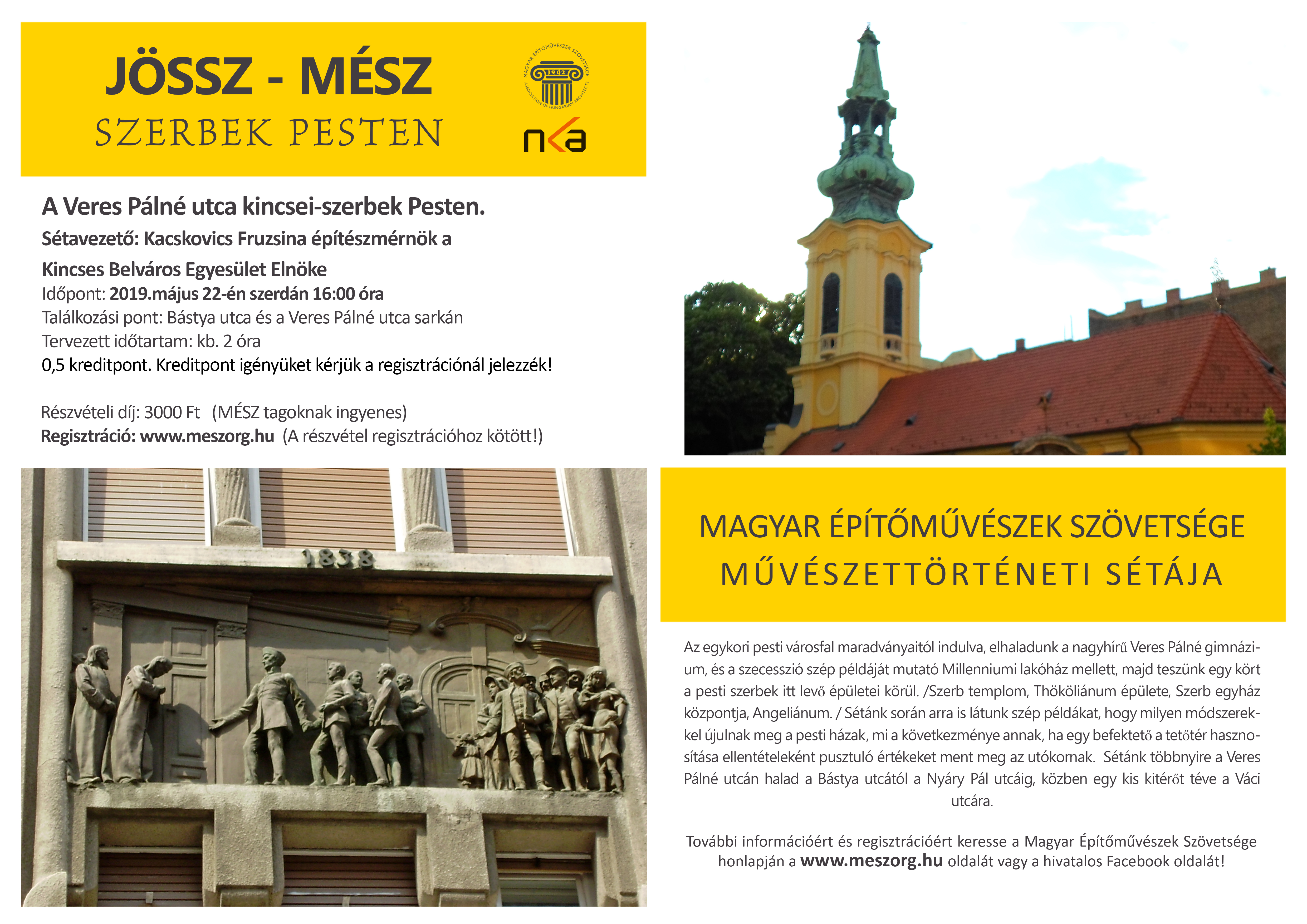 Jössz-MÉSZ séta a veres Pálné utca kincsei