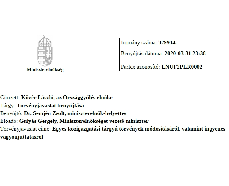 A ’salátatörvény’ tervezettel kapcsolatos tájékoztató [T/9934.]