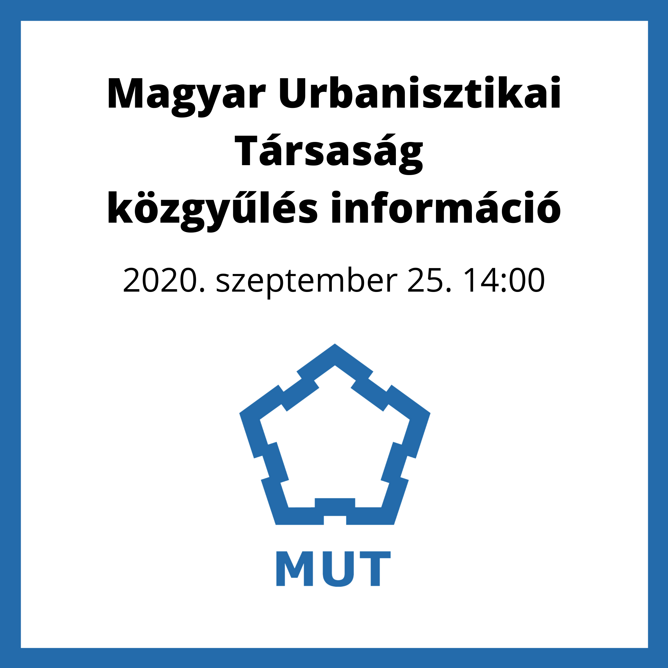 MUT közgyűlés - 2020.09.25