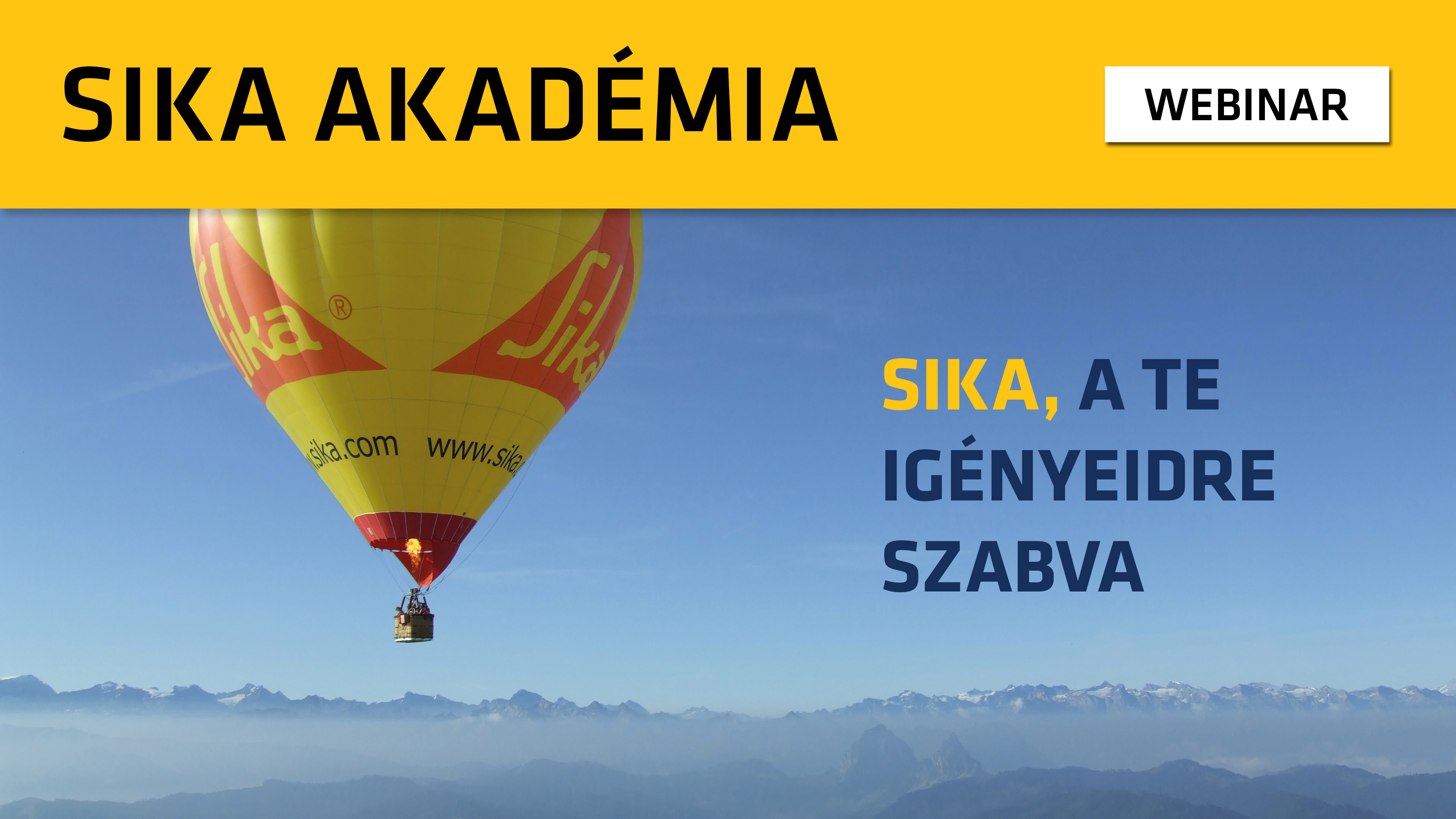 SIKA WEBINÁR SOROZAT - Novemberi időpontok