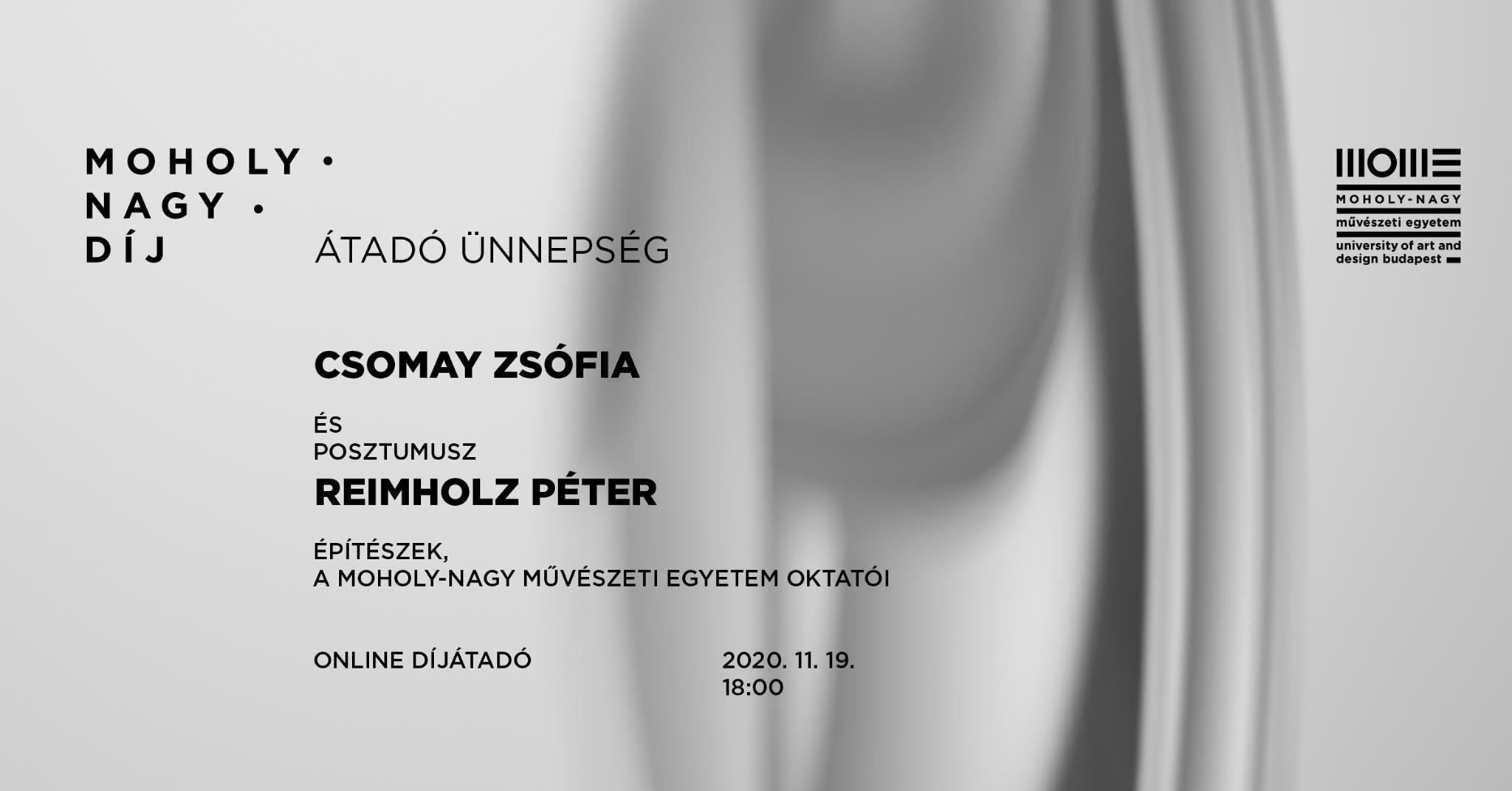 MOHOLY-NAGY-DÍJ  ÁTADÓ ÜNNEPSÉG | ONLINE ESEMÉNY