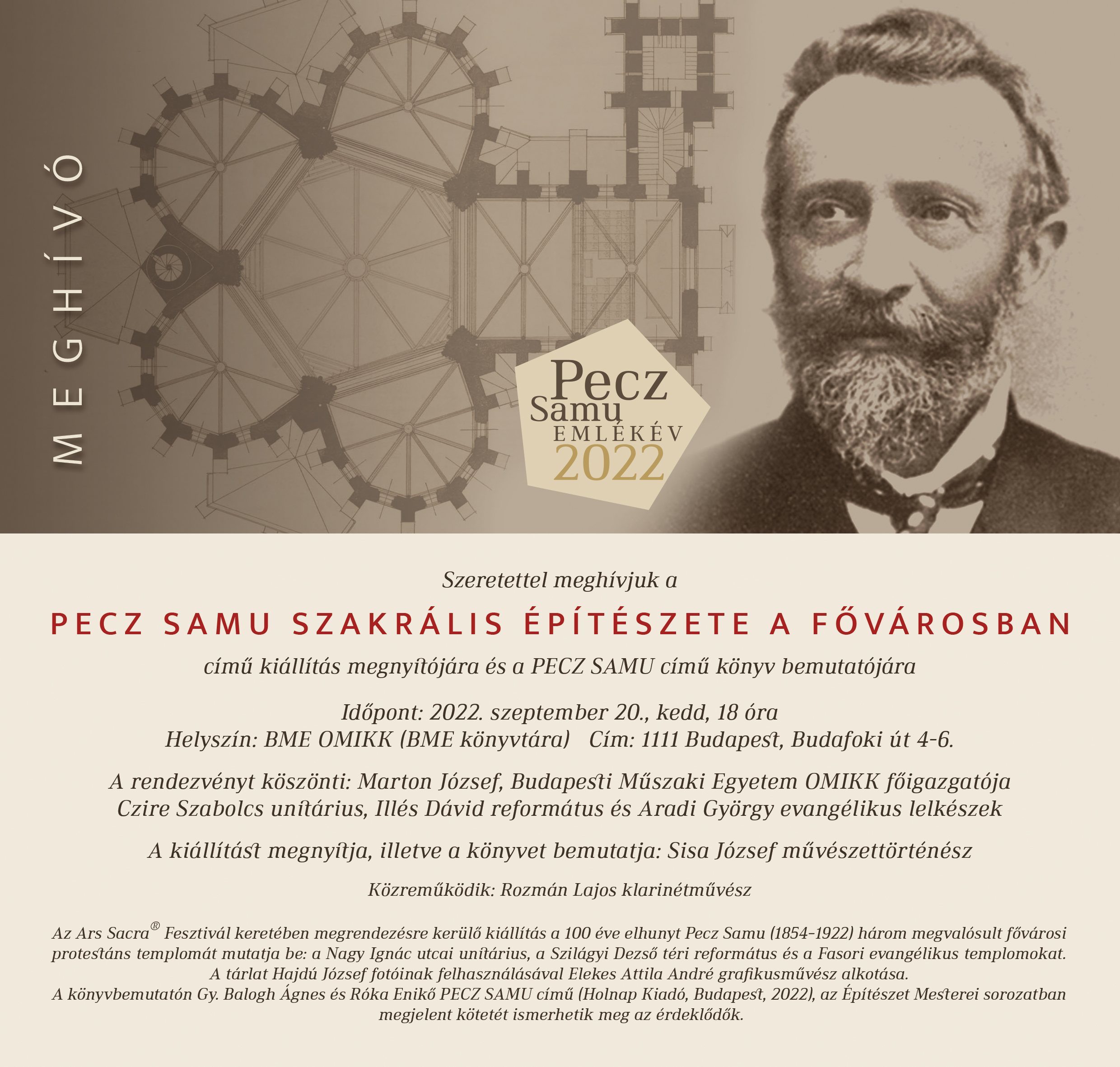 Pecz Samu Emlékév2022 - Könyvbemutató és kiállítás